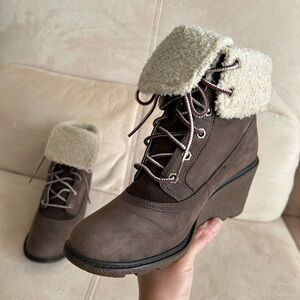 Timberland Women's Earthkeepers Comfy Stylish Boots, Sturdy Wedges